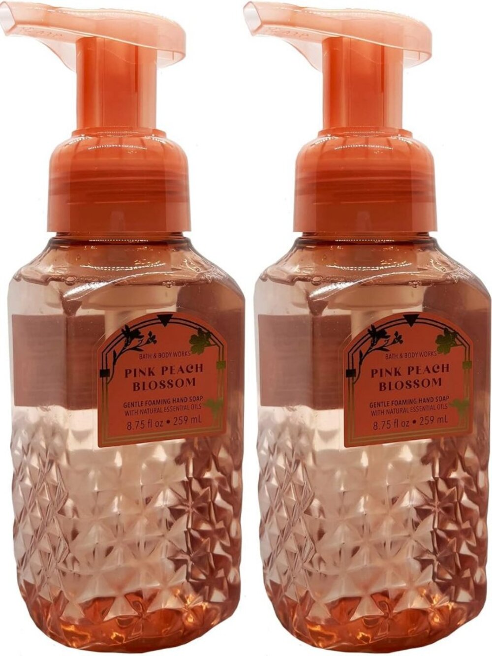Gentle Foaming Hand Soap 2-Pack - Pink Peach Blossom, 8.75 oz Each, Moisturizing